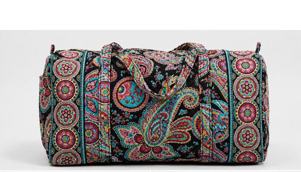 Vera Bradley Parisian Paisley Large Duffel Weekender Bag